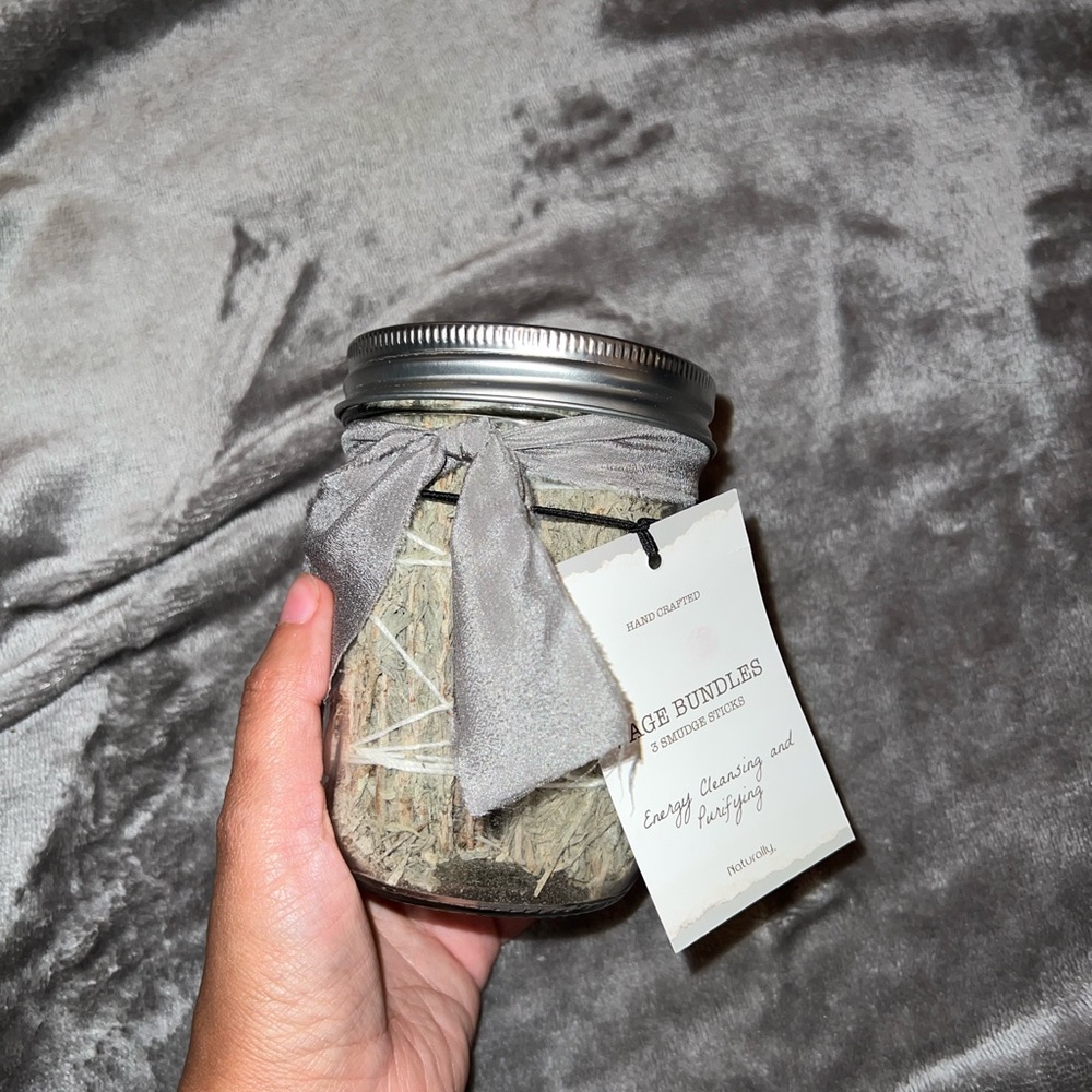 Jar of 3 Sage Smudge Sticks